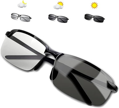 Polarized Photochromic Sunglasses for Day and Night,UV 400 Clear Visionfor Driving Cycling Outdoor