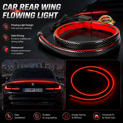 Carbon Fiber-Style Flowing LED Tail Light Strip