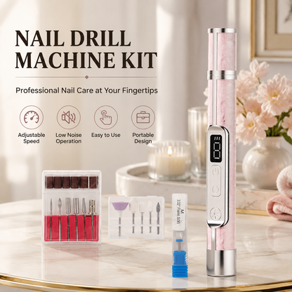 Professional Cordless Nail Drill Set with Nail Lamp