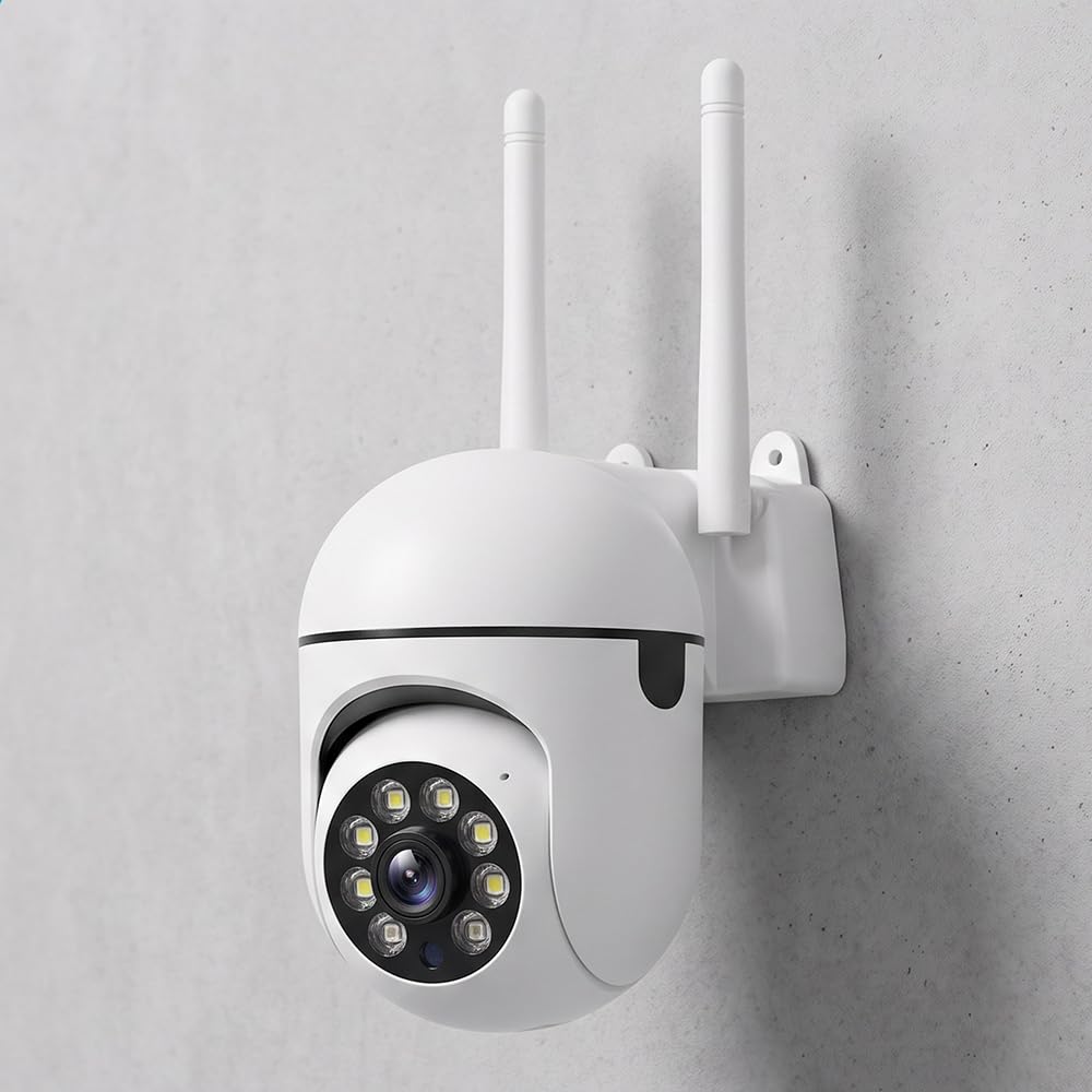 8MP Dual Lens Dual Screen WiFi IP Security Camera,Auto Tracking 8X Digital Zoom Wireless Cam with Night Vision