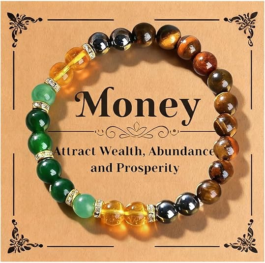 Natural Crystal Tiger's Eye Black Yellow Tourmaline Onyx Attracts Money Bracelet