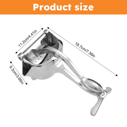 Aluminum Alloy Fresh Fruit Juice Extractor, Juice Squeezer Handheld,Ergonomic Grip