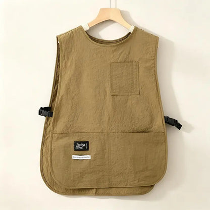 Waterproof Unisex Cobbler Apron with 4 Pockets, Vest Style Ultralight Work Overalls