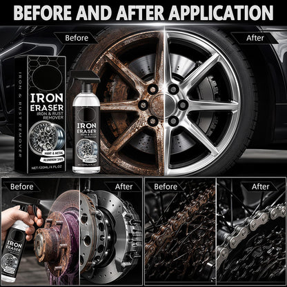 120ml Fast Iron and Rust Remover Spray for Cars, Wheels, Paint and Metal