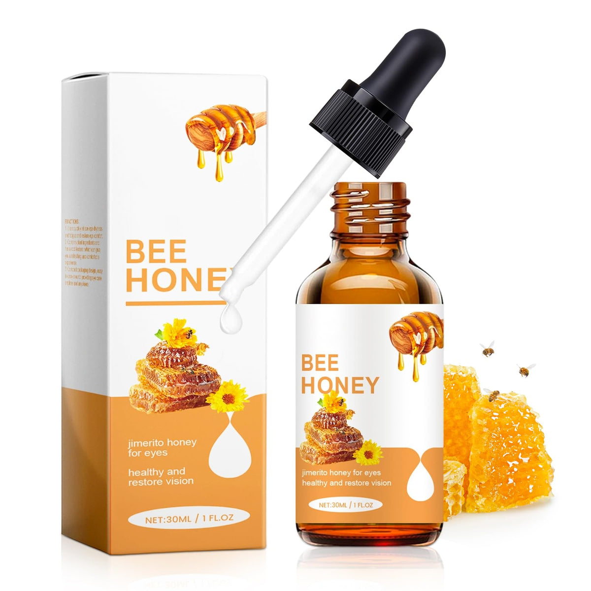 Honey Hydrating Under-Eye Essence for Moisturizing, Gentle Daily Eye Skin Care Serum