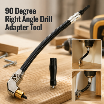 90-Degree Right Angle Drill Extension Adapter