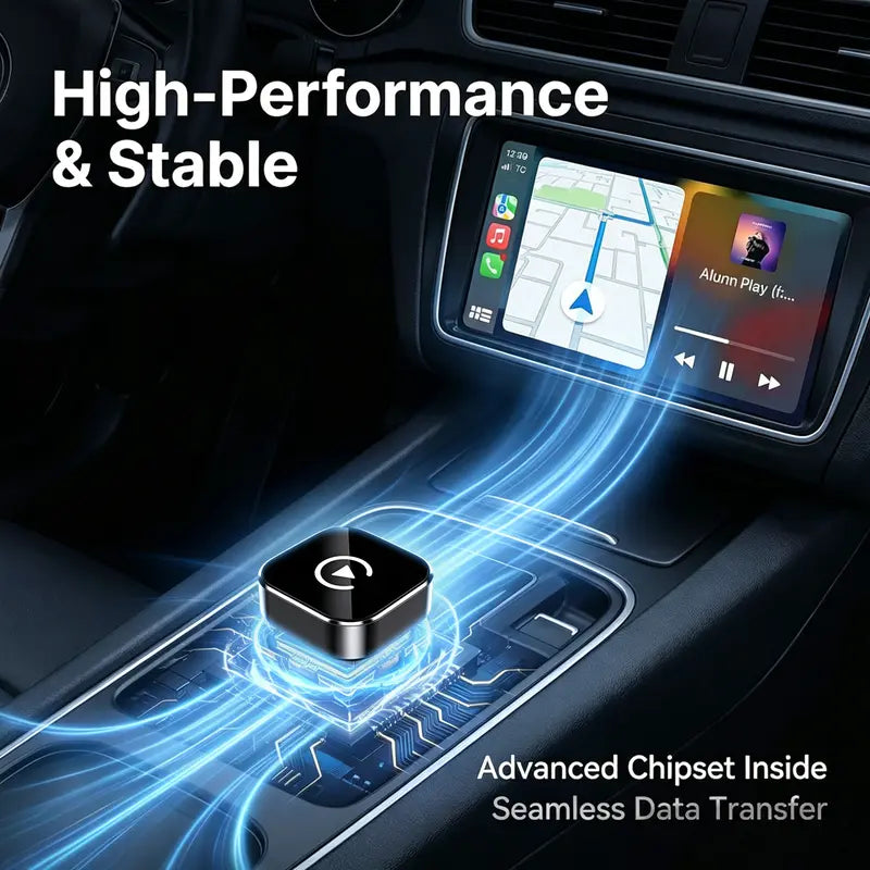 Wireless CarPlay Adapter - iPhone & Android Compatible with Quick connection