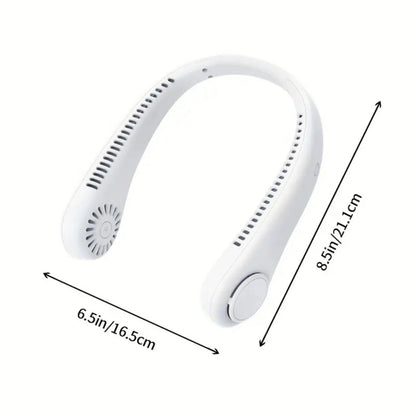 Neckband Fan Portable Mini USB Fan Rechargeable Lazy Person's Cooling Device