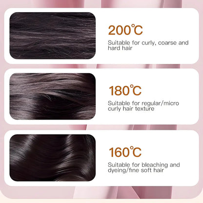 Rechargeable Wireless Portable Hair Straightener Brush