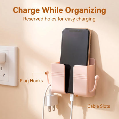 Adhesive Wall Mount Phone Holder, Multipurpose Socket