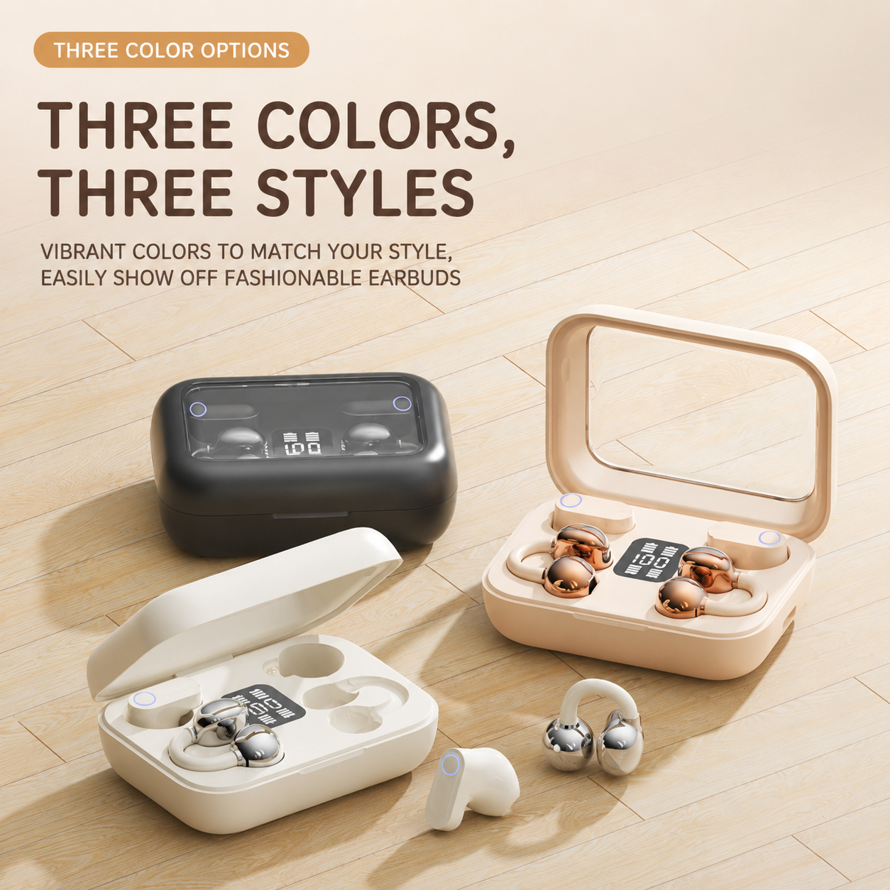2-in-1 Bone Conduction High-quality Sound, Long Battery Life Wireless Bluetooth Earphones
