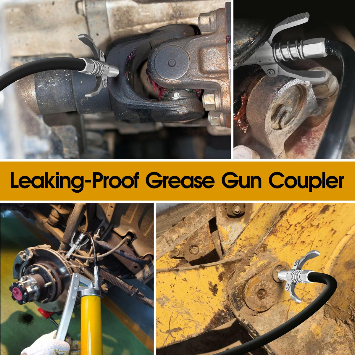 Quick Release High Pressure Double Handle Lock Oil Nozzles for All 1/8" NPT