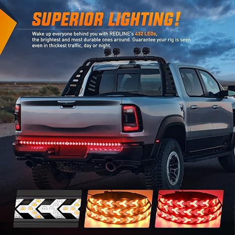 60 Inch Arrow 528 smd LED Truck Tailgate Light Bar Strip