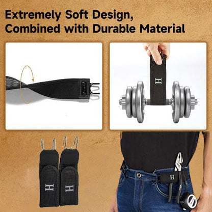 Tactical Elastic Belt With Metal Hook And Buckle-free, Invisible Closure.
