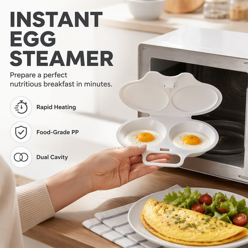 2Pcs Microwave Egg Cooker