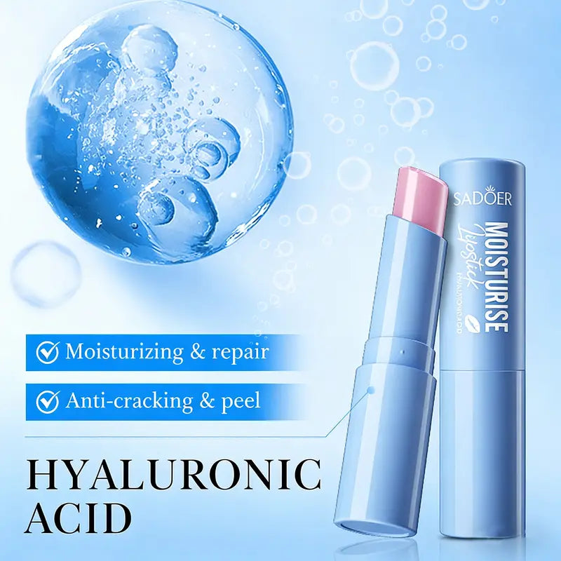 2PCS Hydrating Hyaluronic Acid Lip Balm for Dry Chapped Lips