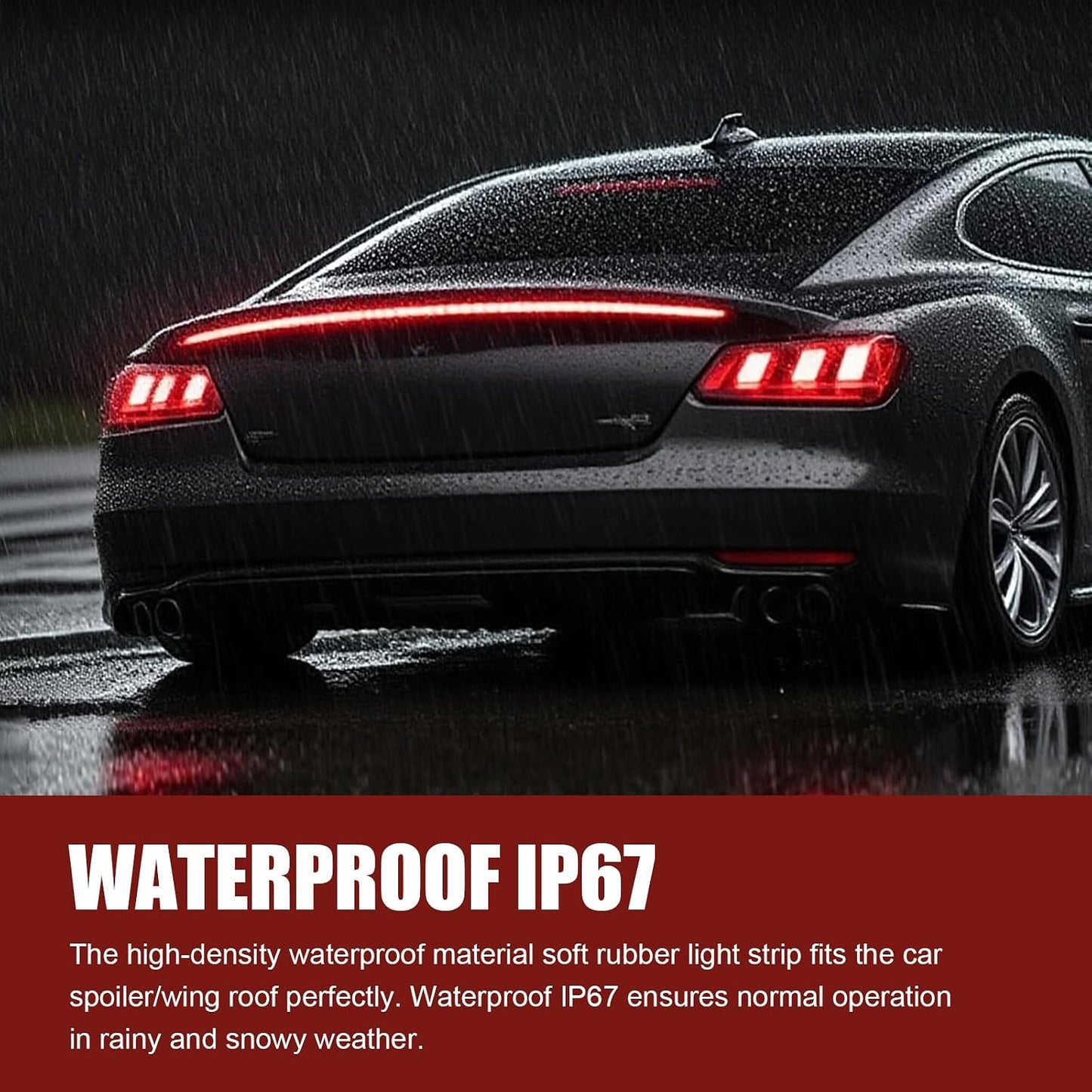 Carbon Fiber-Style Flowing LED Tail Light Strip