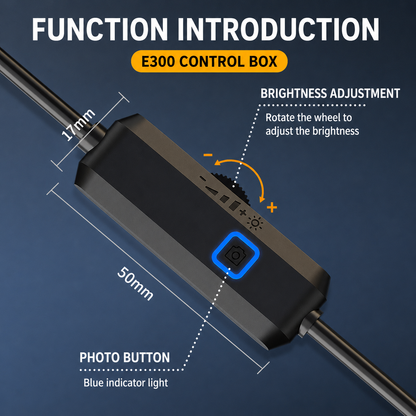 Endoscope Camera with Light,1920P HD Borescope with 6 Adjustable LED Lights, IP67 Waterproof Inspection Borescope