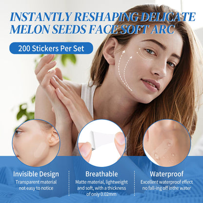 120 Pcs Face Tape Lifting Invisible Patch, Ultra Thin Makeup Tapes for Double Chin, Jowls, Eyes Wrinkles and Sagging Skin