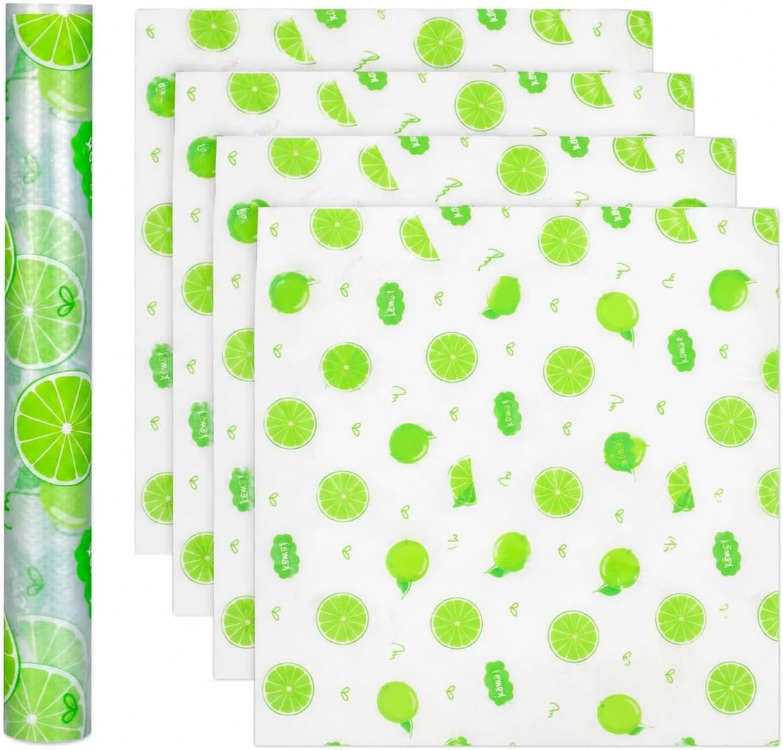4Pcs EVA Fridge Liners Refrigerator Shelf Mats-Moisture-resistant,Non-slip, Washable, and Reusable