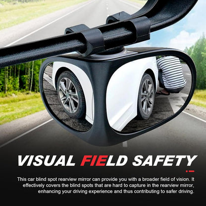 2PCS Car Blind Spot Mirror, 360 Degrees Panoramic Adjustable Wide-angle Mirror