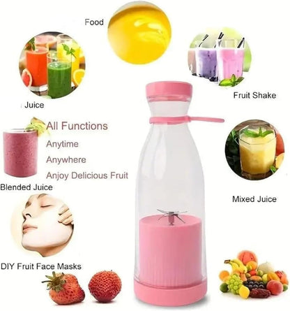 Portable Electric Juicer Bottle ,Wireless Rechargeable Trave lBlender Milkshakes Juicer
