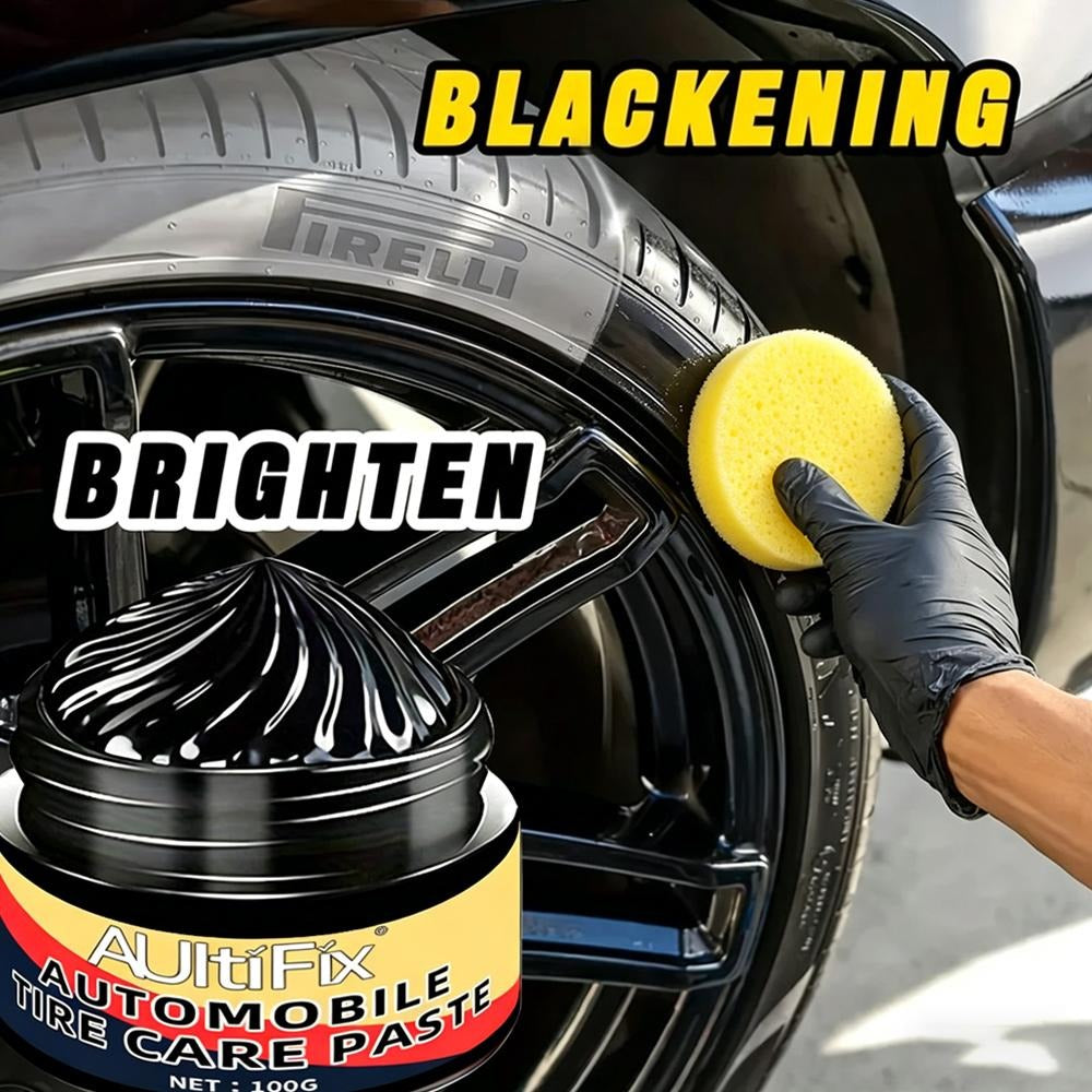 100g Long-Lasting Tire Shine Cream, Anti-Fading Sunlight Weatherproof Non-Sticky