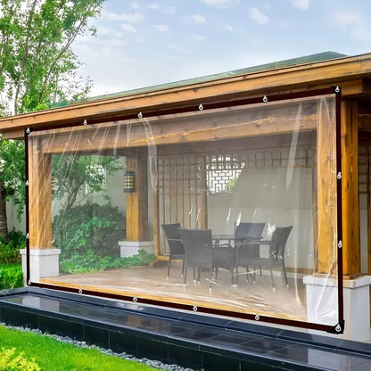Heavy-Duty Transparent Waterproof and Dustproof Tarpaulin, All-Around Protection for Your Space