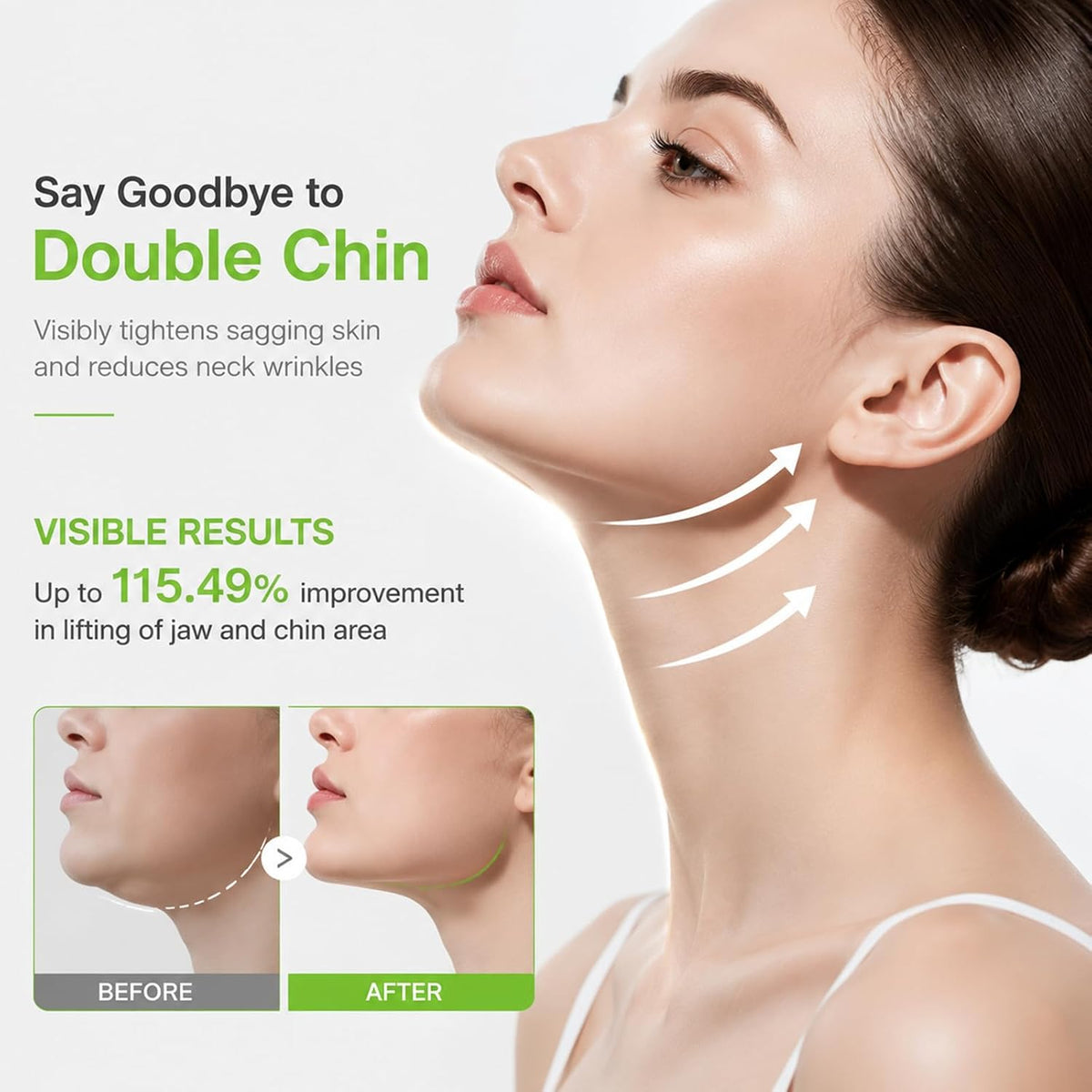 8Pcs V Line Lifting Mask Cactox Collagen Double Chin & Jawline Lifting Band
