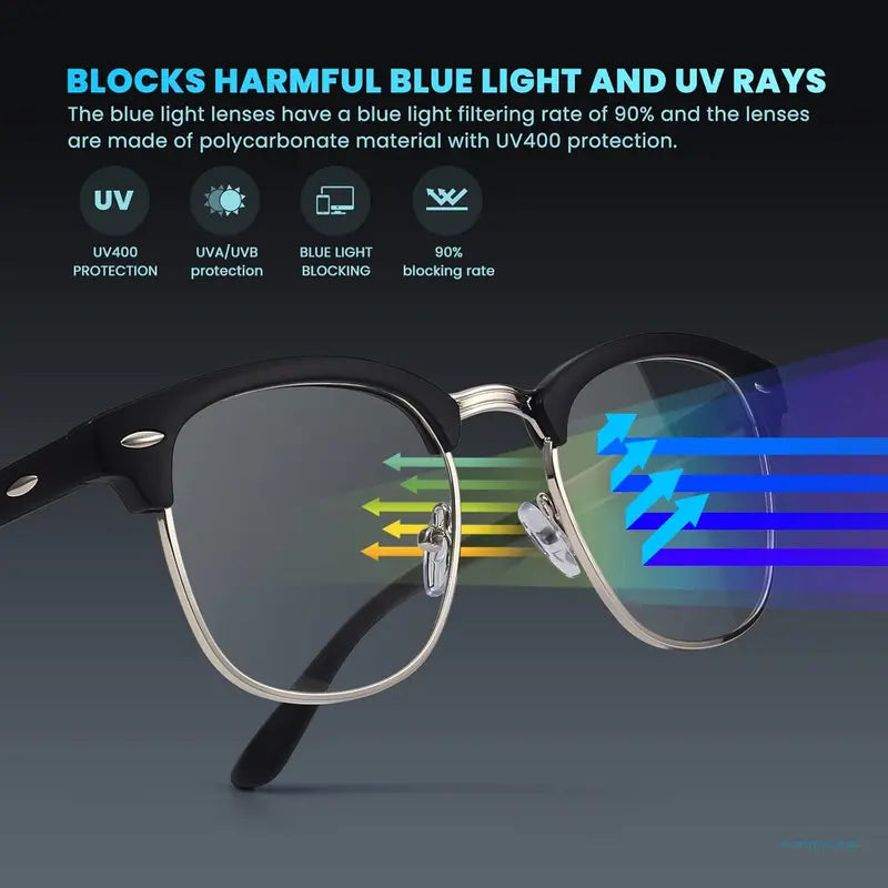 Computer Photochromic Blue Light Blocking Glasses Men Women,Anti Blu-Ray