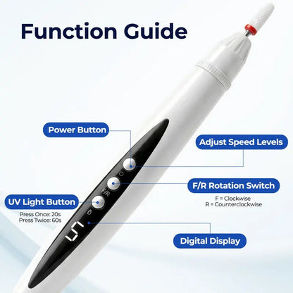 Electric Nail Drill for Thick Nails, Cordless Efiles forfungal Nails Lightweight