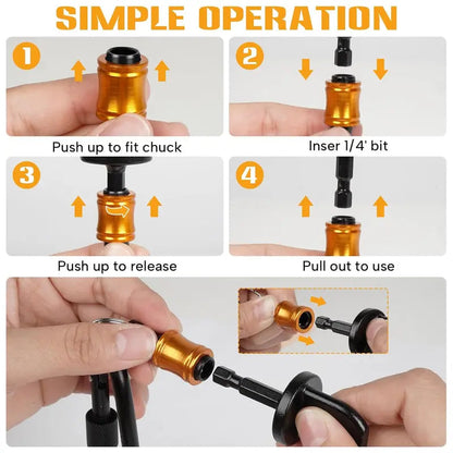 6-Piece Pipe Expanding Drill Bit Set with Keychain