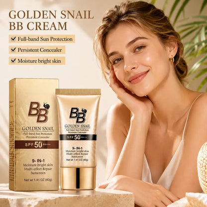 Snail Mucin BB Cream High-Coverage Oil-Control Matte Moisturizer Waterproof SPF-Infused