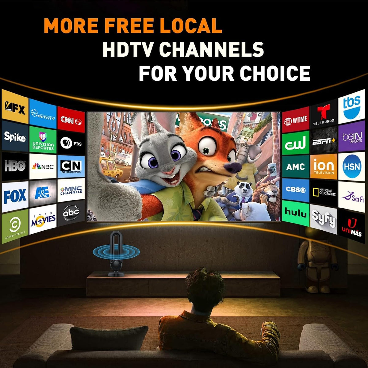 TV Antenna Indoor,560+Miles Range Digital Antenna for Smart Tv Indoor,4K 1080P
