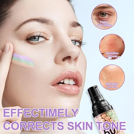 3-in-1 Color Correcting Facial Serum Moisturizing Primer SPF 50 PA+++