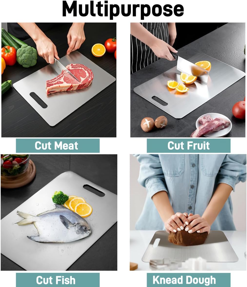 316 Stainless Steel Double-Sided Cutting Board