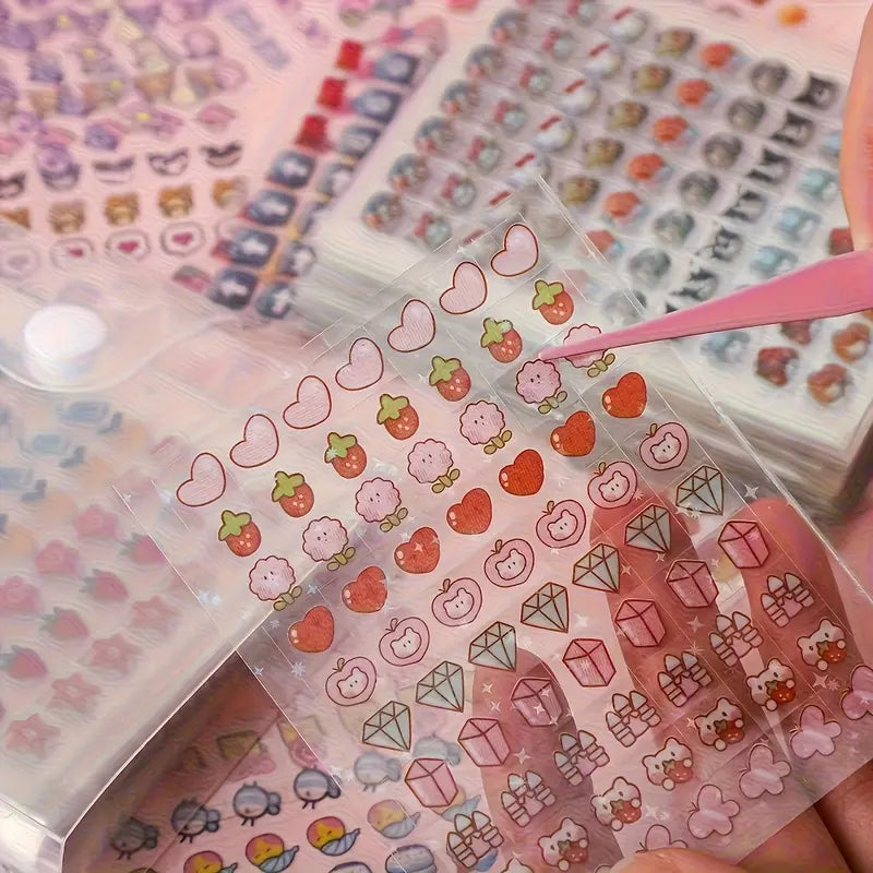 3500pcs Mini Cute Sticker Set with Storage Book