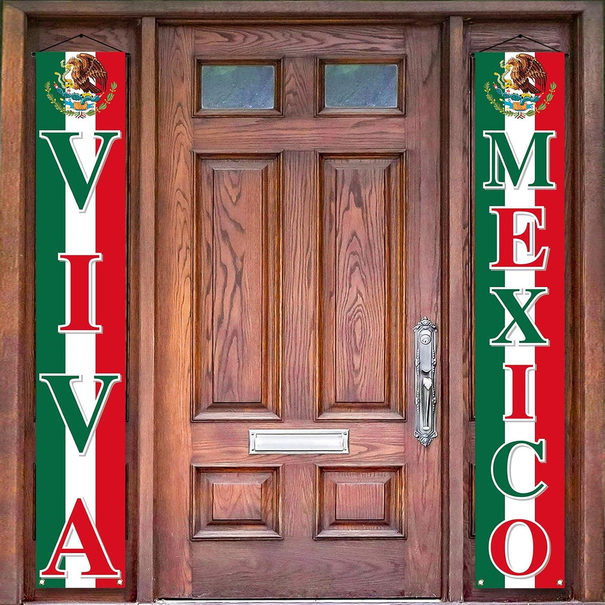 Viva Mexico Front Door Banner Mexican Independence Day Decoration September 16th