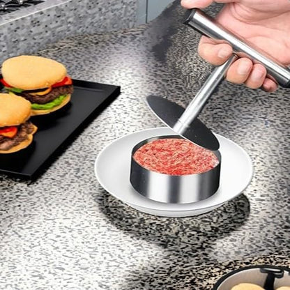 Manual Stainless Steel Burger Patty and Dough Press