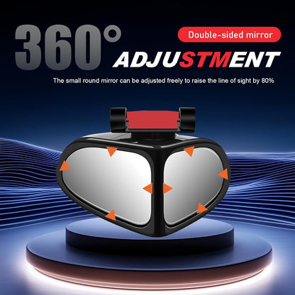 2PCS Car Blind Spot Mirror, 360 Degrees Panoramic Adjustable Wide-angle Mirror