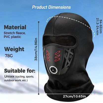 Balaclava Ski Face Mask Winter Windproof Warm Mask, Breathable Full Face Cover with Mesh Vent