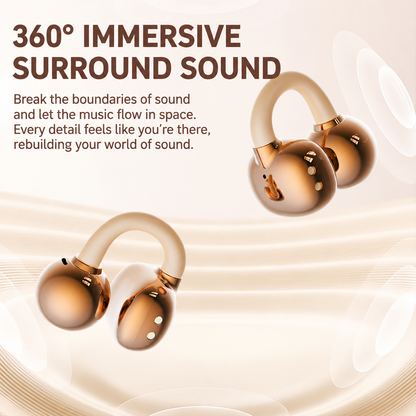 2-in-1 Bone Conduction High-quality Sound, Long Battery Life Wireless Bluetooth Earphones