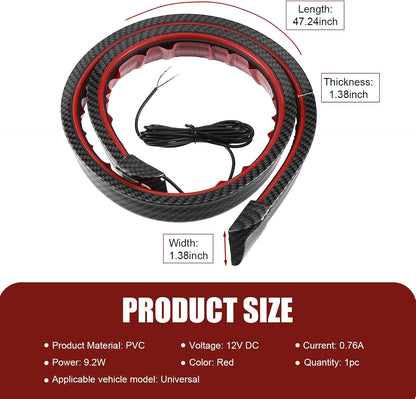 Carbon Fiber-Style Flowing LED Tail Light Strip