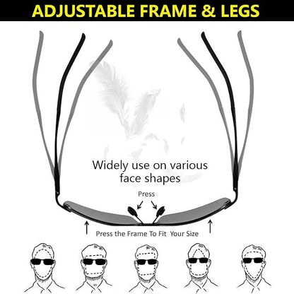 Polarized Photochromic Sunglasses for Day and Night,UV 400 Clear Visionfor Driving Cycling Outdoor