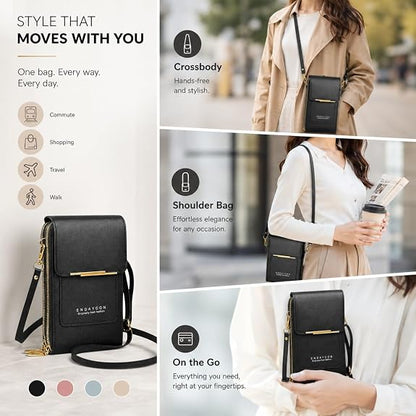 Small Crossbody CellPhone Bag for Women,Mini Shoulder Purse with Credit Card Slots