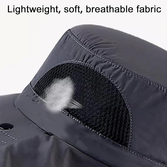 Sun Hats with Neck Flap for Men Women UV Protection Fishing UPF 50+Breathable Wide Brim Bucket