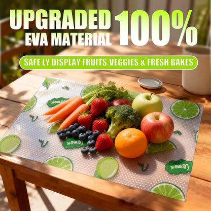 4Pcs EVA Fridge Liners Refrigerator Shelf Mats-Moisture-resistant,Non-slip, Washable, and Reusable