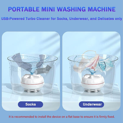 Mini portable USB Washing Machine , Sink Washing Machine Ultrasonic Turbo Washer for Clothes and Dishes