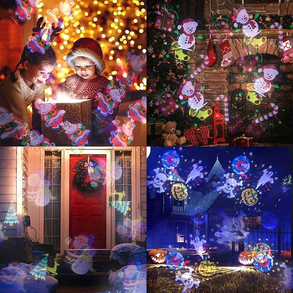 16-Pattern Adjustable-angle Holiday-themed Projector