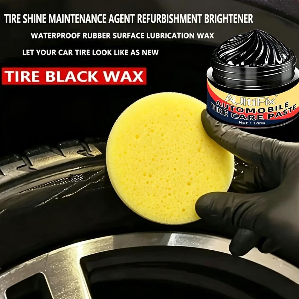 100g Long-Lasting Tire Shine Cream, Anti-Fading Sunlight Weatherproof Non-Sticky